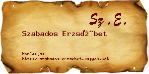 Szabados Erzsébet névjegykártya